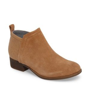 Toms Suede Wool Ankle Brown Heel Deia Boots 6
